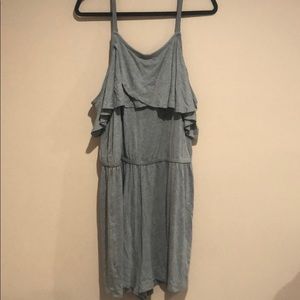 Torrid Gray Tulip Cold Shoulder Romper